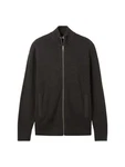 TOM TAILOR Strickjacke Cardigan Reißverschluss Structure Mix Knit Jacket 