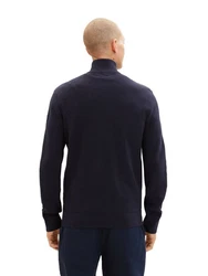 TOM TAILOR Strickjacke Cardigan Reißverschluss Structure Mix Knit Jacket 