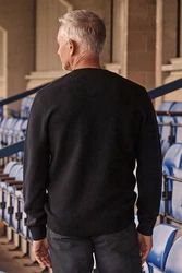 Next Rundhalspullover Premium Regular Fit Lambswool Schwarz/Dunkelgrau/Grau