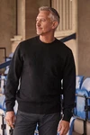 Next Rundhalspullover Premium Regular Fit Lambswool Schwarz/Dunkelgrau/Grau