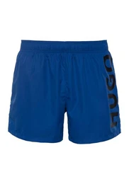 Badeshorts ABAS mit groem Logo-Schriftzug auf dem Bein