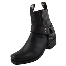 8286-Pull Oil Negro Stiefelette
