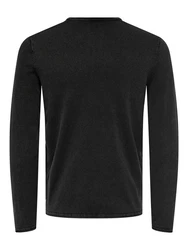 ONLY & SONS Pullover ONSGaston OS WASH CREW KNIT CS Schwarz/Dunkelgrau/Grau