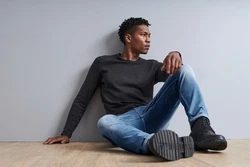 ONLY & SONS Pullover ONSGaston OS WASH CREW KNIT CS Schwarz/Dunkelgrau/Grau