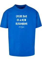 Merchcode T-Shirt Hope 2 Heavy Oversized Tee Dunkelblau/Blau/Hellblau