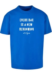 Merchcode T-Shirt Hope 2 Heavy Oversized Tee Dunkelblau/Blau/Hellblau