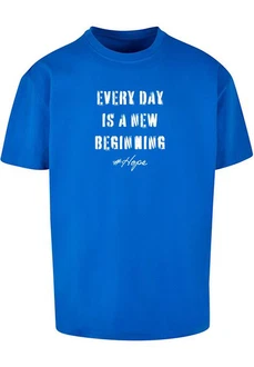 Merchcode T-Shirt Hope 2 Heavy Oversized Tee Dunkelblau/Blau/Hellblau