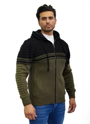 Denim Distriqt Strickjacke Herren Dunkelgrün