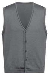 GREIFF Strickweste 6045 Regular Fit Dunkelgrau/Hellgrau/Grau