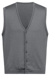 GREIFF Strickweste 6045 Regular Fit Dunkelgrau/Hellgrau/Grau