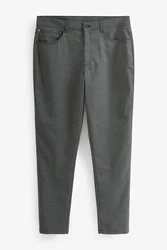 Next Strukturierte Chinohose Slim Fit Dunkelgrau/Hellgrau/Khaki/Grau