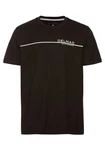 DELMAO T-Shirt Kurzarm Schwarz/Braun/Grau