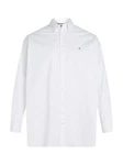 Tommy Hilfiger Langarmhemd CORE FLEX POPLIN RF SHIRT Weiß/Schwarz/Creme