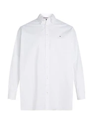 Tommy Hilfiger Langarmhemd CORE FLEX POPLIN RF SHIRT Weiß/Schwarz/Creme