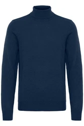 Blend Rollkragenpullover BHPullover Dunkelblau/Blau