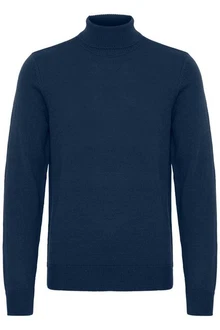 Blend Rollkragenpullover BHPullover Dunkelblau/Blau
