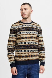 11 Project Norwegerpullover PRPasco Mischfarben/Beige/Hellblau/Braun