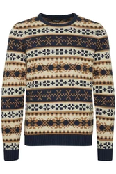 11 Project Norwegerpullover PRPasco Mischfarben/Beige/Hellblau/Braun