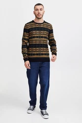 11 Project Norwegerpullover PRPasco Mischfarben/Braun/Gelb