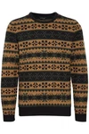 11 Project Norwegerpullover PRPasco Mischfarben/Braun/Gelb