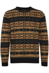 11 Project Norwegerpullover PRPasco Mischfarben/Braun/Gelb