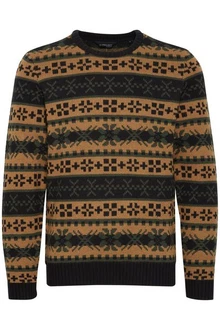 11 Project Norwegerpullover PRPasco Mischfarben/Braun/Gelb