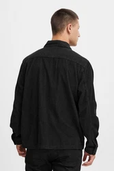 Blend Langarmhemd BLEND BHShirt Schwarz/Beige