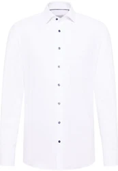 Eterna Langarmhemd MODERN FIT NON IRON Weiß/Creme