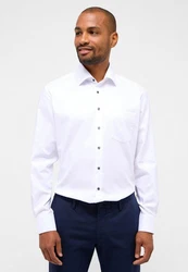 Eterna Langarmhemd MODERN FIT NON IRON Weiß/Creme