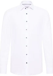 Eterna Langarmhemd MODERN FIT NON IRON Weiß/Creme