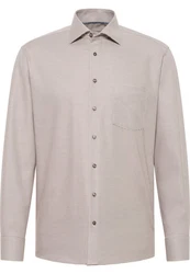 Eterna Langarmhemd MODERN FIT NON IRON Beige/Lila/Braun/Rot