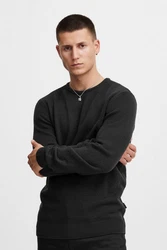 Blend Strickpullover BHPullover Dunkelgrau/Grau/Schwarz
