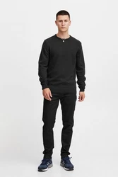 Blend Strickpullover BHPullover Dunkelgrau/Grau/Schwarz