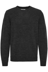 Blend Strickpullover BHPullover Dunkelgrau/Grau/Schwarz