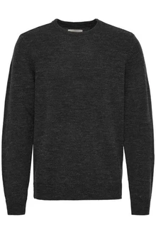 Blend Strickpullover BHPullover Dunkelgrau/Grau/Schwarz