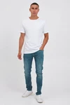 Blend 5-Pocket Jeans BLEND BHJet Weiß/Creme/Hellblau