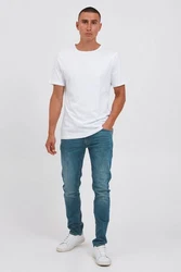 Blend 5-Pocket Jeans BLEND BHJet Weiß/Creme/Hellblau