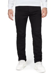 Straight-Jeans Straight Stretch Hose Schwarz - D-Mihtry 009HA-900