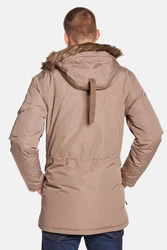 Jeff Green Daunenmantel Mason Beige/Khaki/Braun