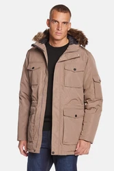 Jeff Green Daunenmantel Mason Beige/Khaki/Braun