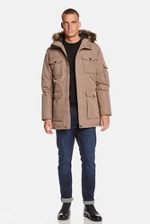 Jeff Green Daunenmantel Mason Beige/Khaki/Braun
