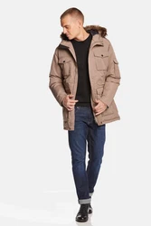 Jeff Green Daunenmantel Mason Beige/Khaki/Braun