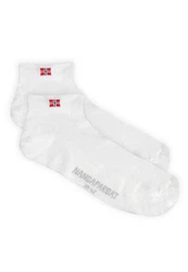 NANGAPARBAT Socken mit Trittdämpfung Weiß/Creme
