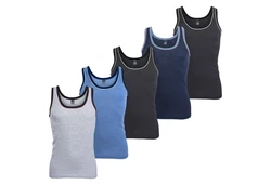 MT Unterhemd Herren Tank-Top Dunkelblau/Blau/Grau