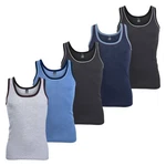 MT Unterhemd Herren Tank-Top Dunkelblau/Blau/Grau