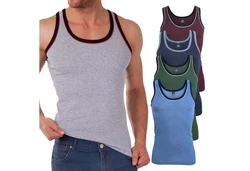 MT Unterhemd Herren Tank-Top Grau/Schwarz/Dunkelgrau/Mintgrün/Rosa/Hellgrau