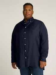 Tommy Hilfiger Langarmhemd CORE FLEX POPLIN RF SHIRT Schwarz/Hellblau/Blau/Dunkelblau