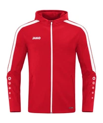 Jako Kapuzensweatshirt Kapuzenjacke Power Rot