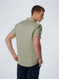 Rundhalspullover Shirt Short Sleeve Linen Solid