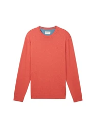 TOM TAILOR Strickpullover Rot/Orange